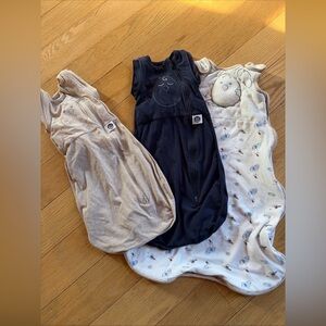 Bean Zen Sack Classic Sleep Sack Swaddle  S 3-6 Months Medium Lot Of 3